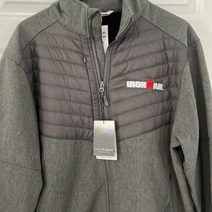 Ironman mens XL full zip Aurora Soft Shell Jacket grey NWT NEW